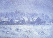 Claude Monet Snow Effect at Giverny oil painting picture wholesale